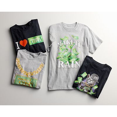 Men's Make It Rain Cash Short Sleeve Graphic Tee