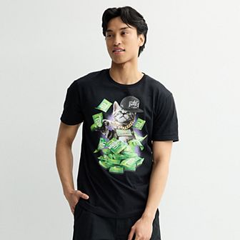 Men's Cats Love Kohl's Cash Short Sleeve Graphic Tee