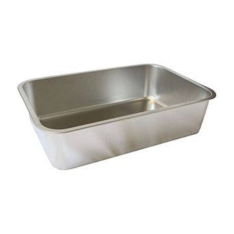 Midlee Stainless Steel Cat Litter Box- XL Size- 23.5" x 15.5" x 5.75"
