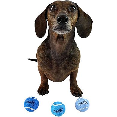 Midlee Mini 1.5" Dog Squeaky Tennis Balls- Set of 6