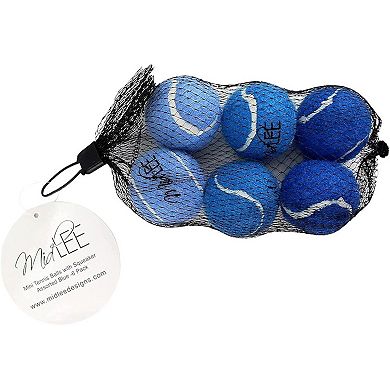 Midlee Mini 1.5" Dog Squeaky Tennis Balls- Set of 6
