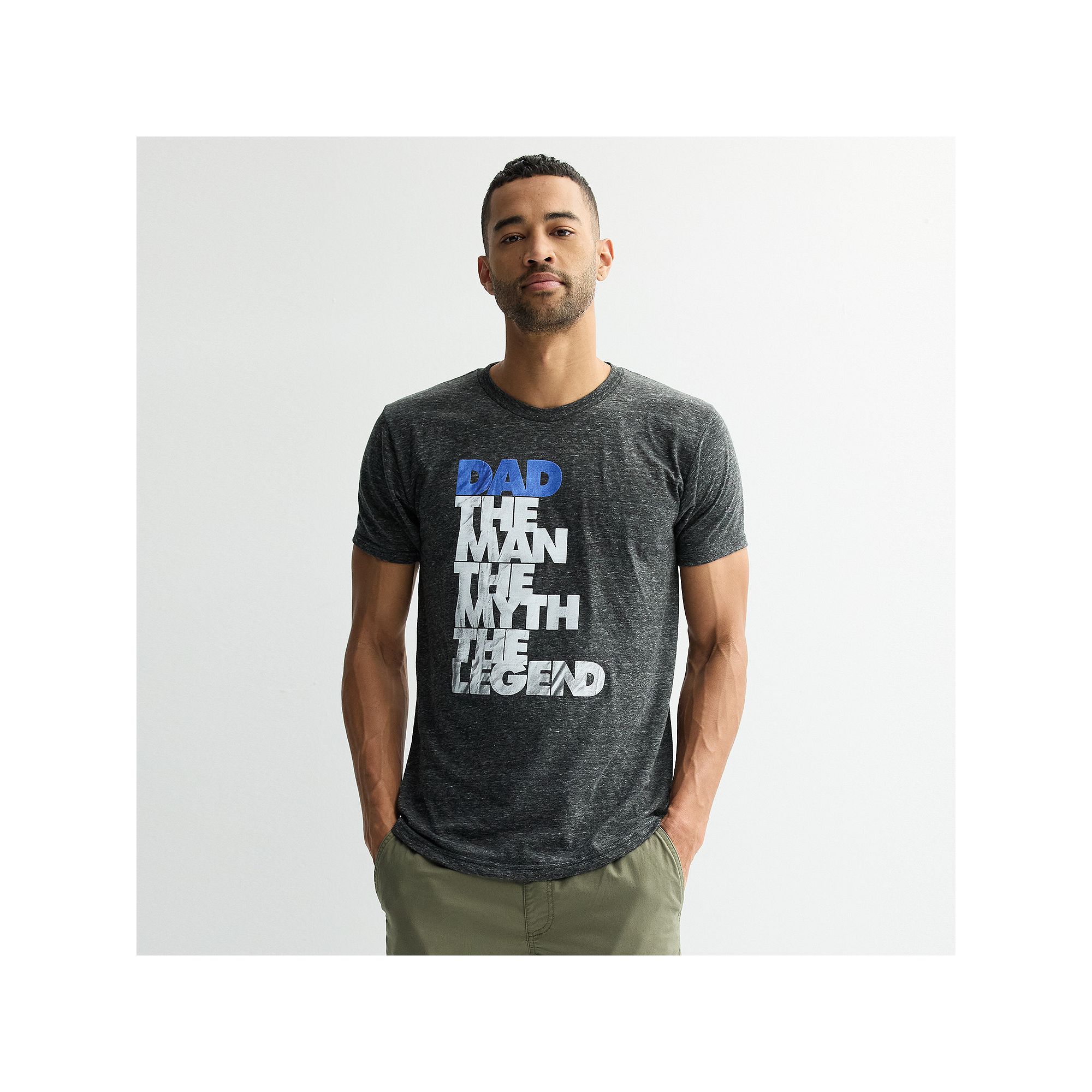 Mens Melmarc Man Myth Legend Fathers Day Graphic Tee, Size: Small, G