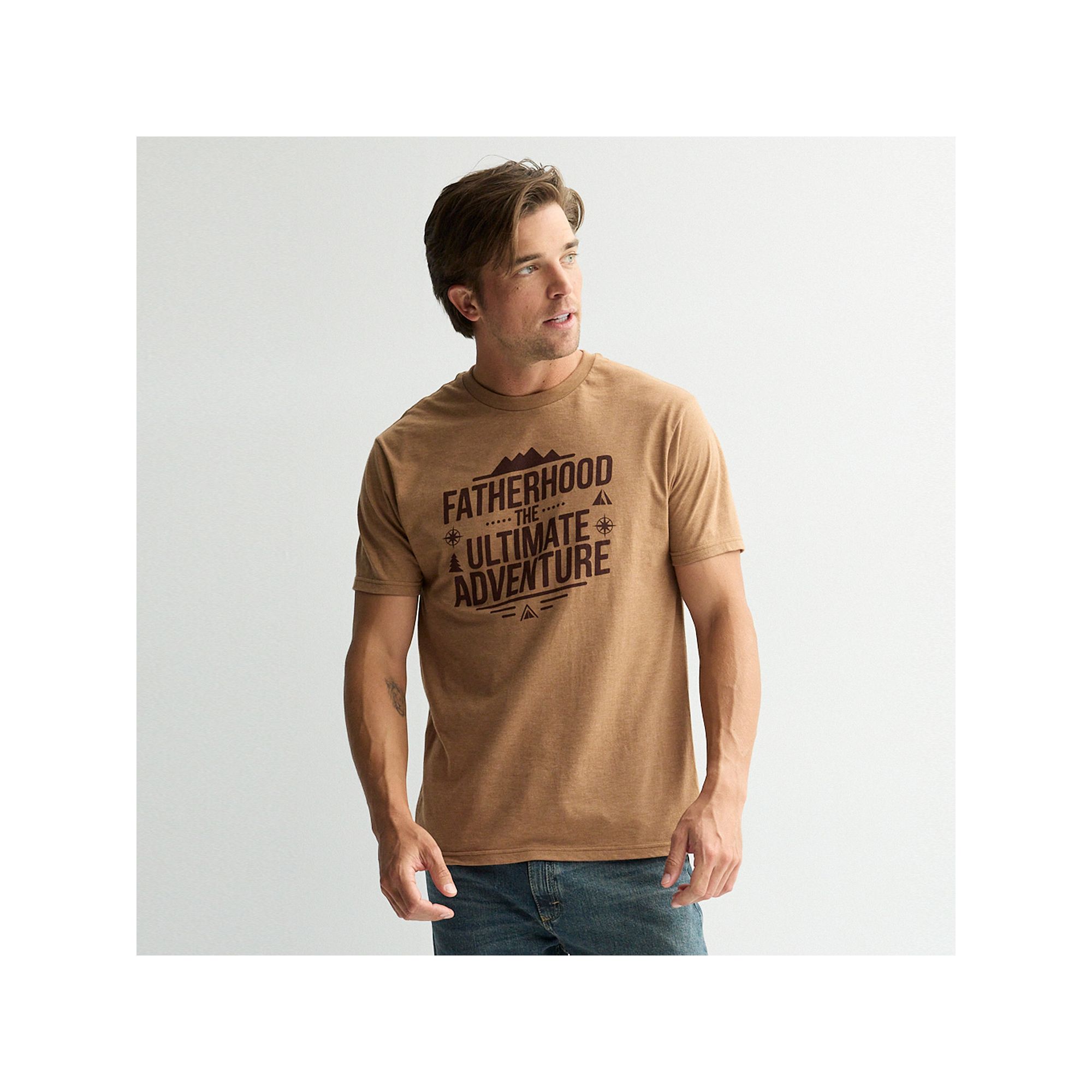 Mens Melmarc The Ultimate Adventure Fathers Day Graphic Tee, Size: S