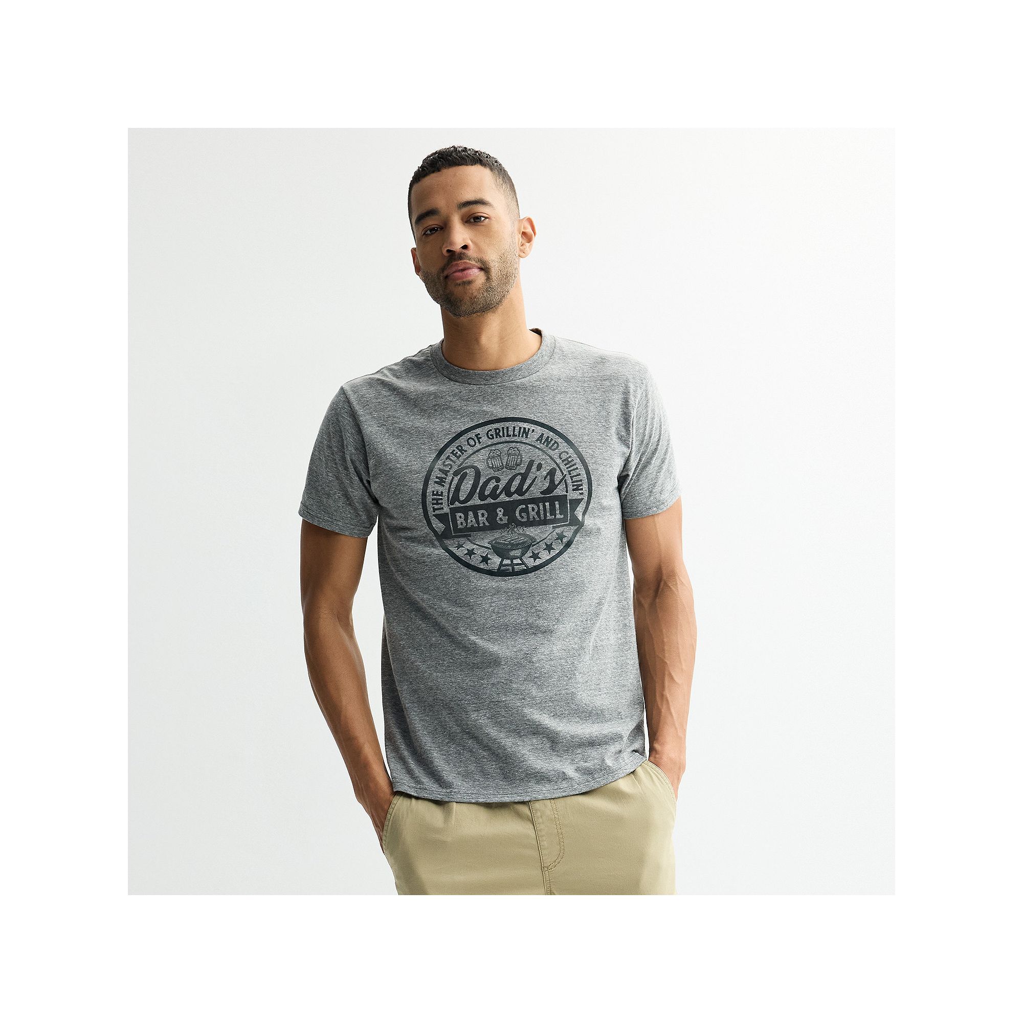 Mens Melmarc Dads Bar & Grill Fathers Day Graphic Tee, Size: Small,