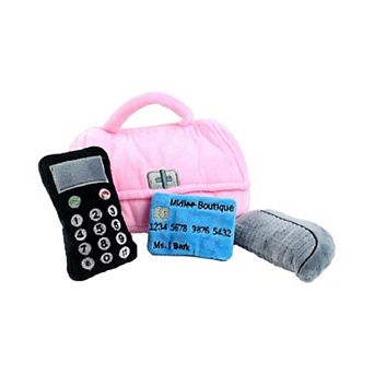 Midlee Plush Purse Find-a-Toy Interactive Dog Toy - 9"