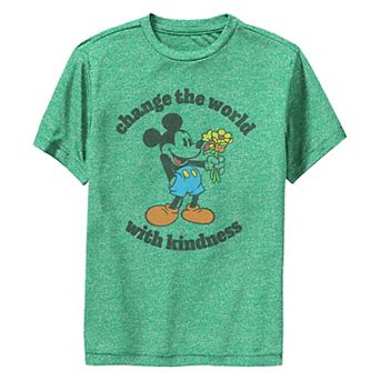 Disney's Mickey Mouse Change The World With Kindness Boys 8-20 Graphic Performance Tee