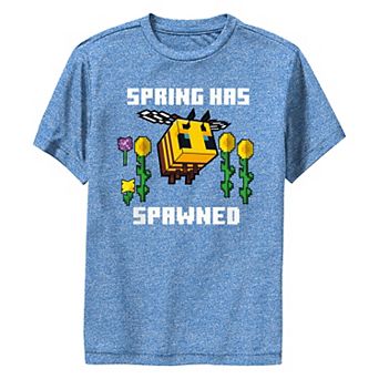 Boys 8-20 Minecraft Spring Has Spawned Graphic Performance Tee