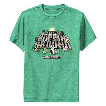 Boys 8-20 Minecraft Just Hoppin' Around Graphic Performance Tee