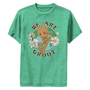 Boys 8-20 Marvel Guardians Of The Galaxy We Are Groot Graphic Performance Tee