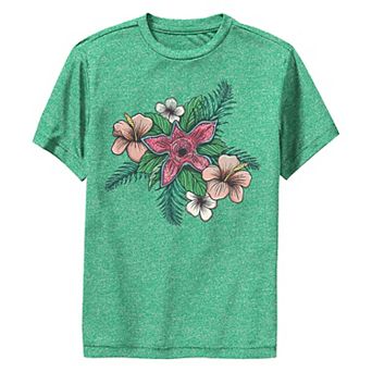 Boys 8-20 Stranger Things Floral Demogorgon Graphic Performance Tee