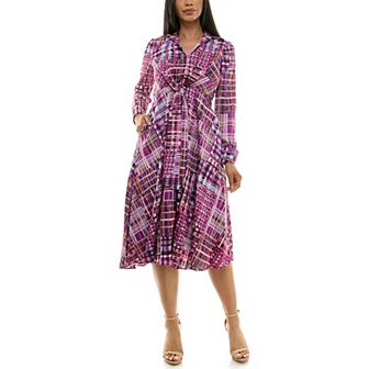 Women's Maison Tara Tie Front Midi Shirtdress