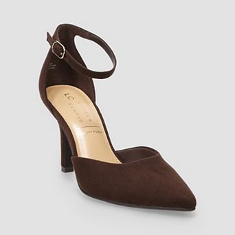 LC Lauren Conrad Enzya Women's Ankle Strap Dress Pumps