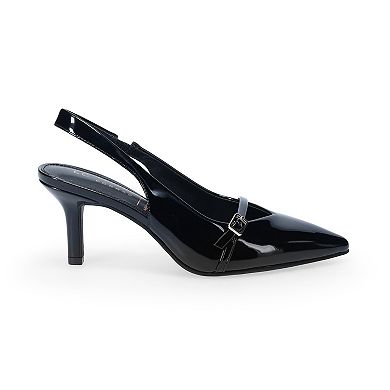 LC Lauren Conrad Daryna Women's Slingback Buckle Heels