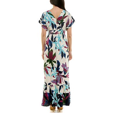 Women's Maison Tara Tropical Print Maxi Dress