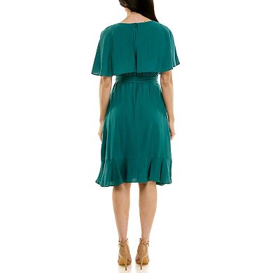 Women's Maison Tara Ruffle Skirt Caplet Dress