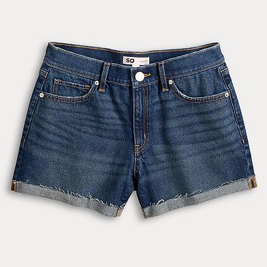 Juniors' SO® Low Rise Boyfriend Shorts