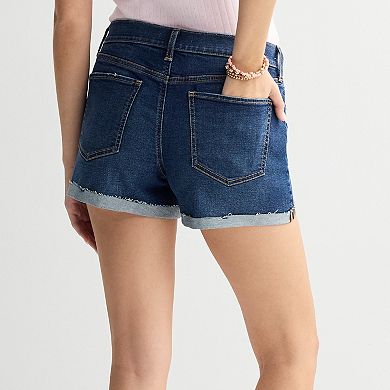 Juniors' SO® Low Rise Boyfriend Shorts