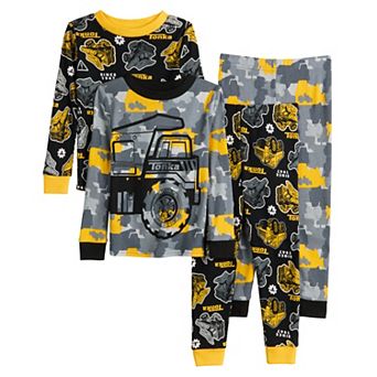 Toddler Boy Tonka 4 pc Snug Fit Pajama Top & Pajama Bottoms Set