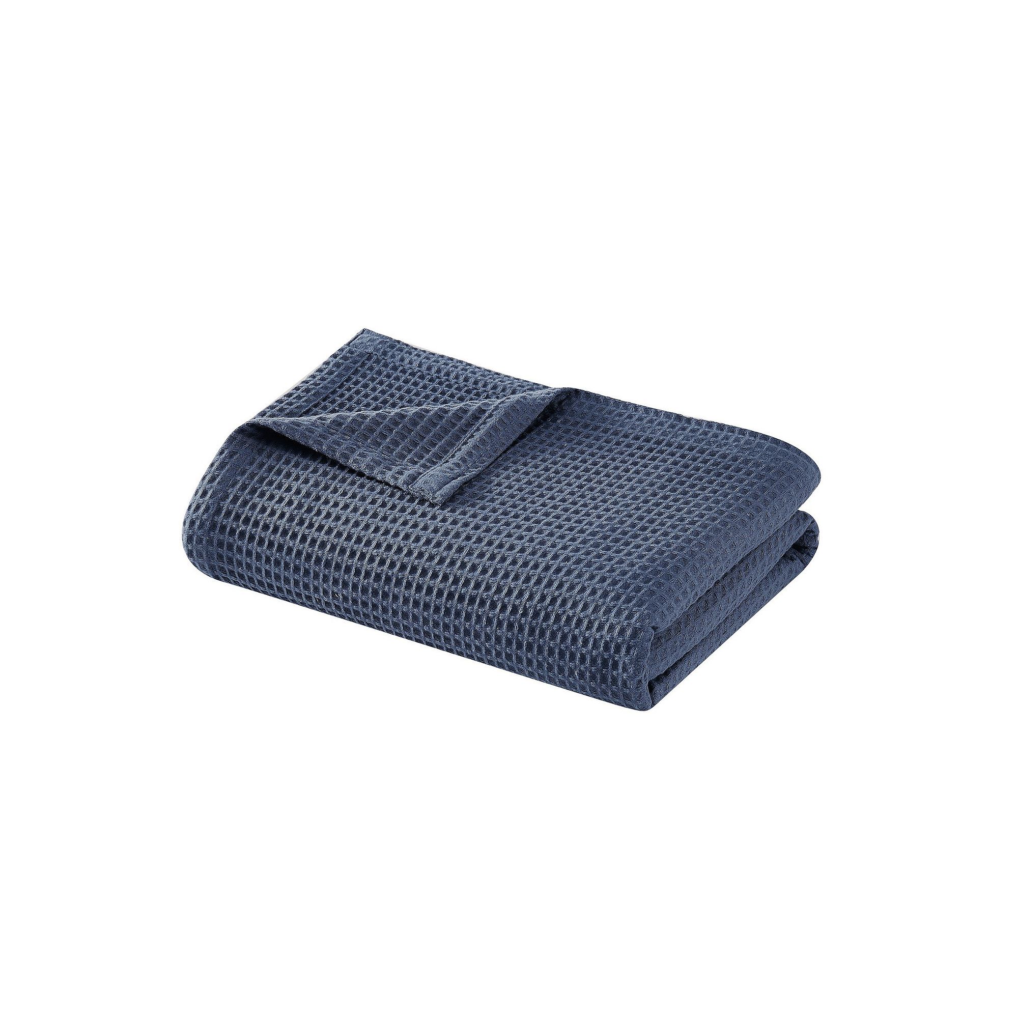 Cannon Heritage Cotton Waffle Throw Blanket, Blue