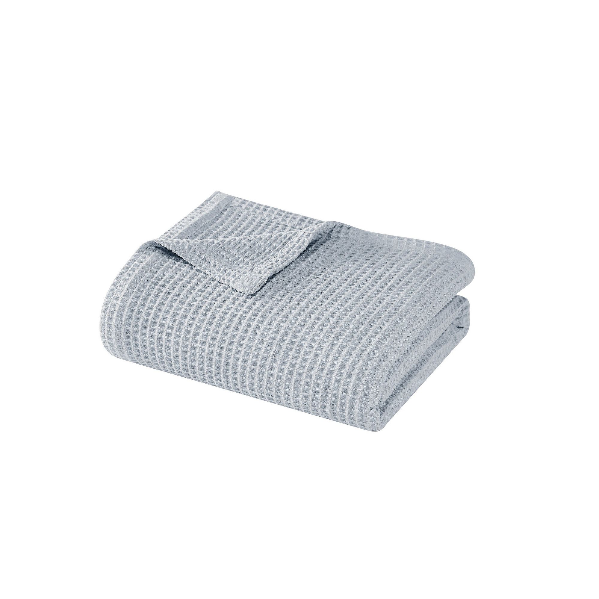Cannon Heritage Cotton Waffle Throw Blanket, Gray