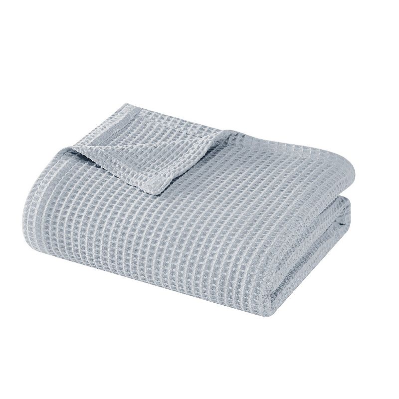 Cannon Heritage Cotton Waffle Bed Blanket, Gray