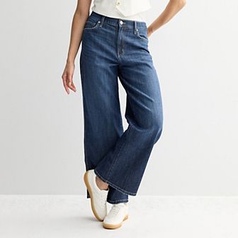 Juniors' SO® High Rise Baggy Wide Leg Jeans