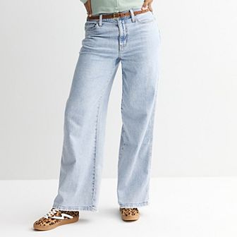 Juniors' SO® High Rise Baggy Wide Leg Jeans