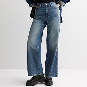 Juniors' SO® High Rise Baggy Wide Leg Jeans