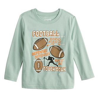 Toddler & Boys 4-12 Jumping Beans® Adaptive Physical Football Long Sleeve Graphic Tee