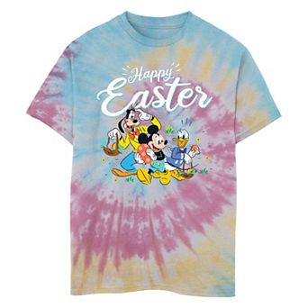 Disney's Mickey Mouse And Friends Happy Easter Boys 8-20 Tie Dye Graphic Tee