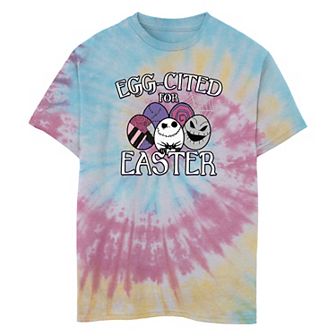 Disney's The Nightmare Before Christmas Egg-cited For Easter Boys 8-20 Tie Dye Graphic Tee