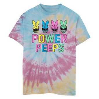 Boys 8-20 Power Rangers Power Peeps Tie Dye Graphic Tee