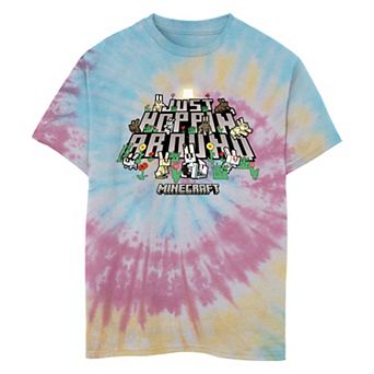 Boys 8-20 Minecraft Just Hoppin' Around Tie Dye Graphic Tee