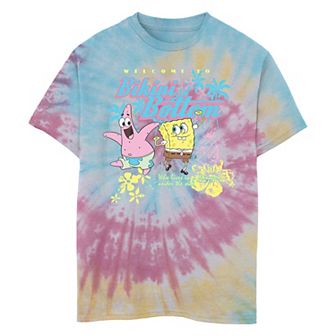 Boys 8-20 SpongeBob SquarePants Welcome To Bikini Bottom Tie Dye Graphic Tee