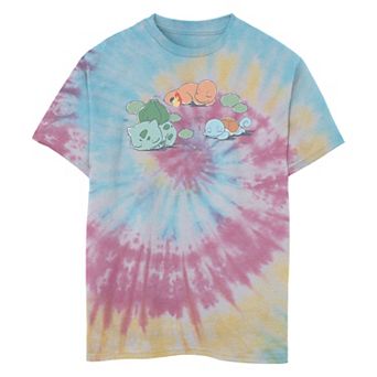 Boys 8-20 Pokemon Sleeping Time Tie Dye Graphic Tee