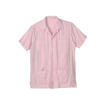 KingSize Men's Big & Tall Short-Sleeve Guayabera Shirt