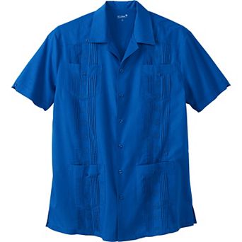 KingSize Men's Big & Tall Short-Sleeve Guayabera Shirt