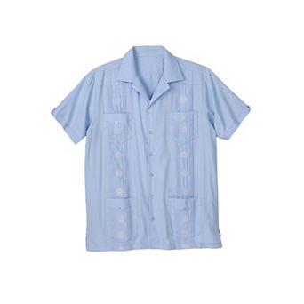 KingSize Men's Big & Tall Short-Sleeve Guayabera Shirt