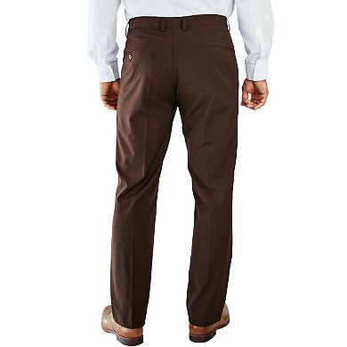 KingSize Men's Big & Tall No Hassle Classic Fit Expandable Waist Double-Pleat Dress Pants