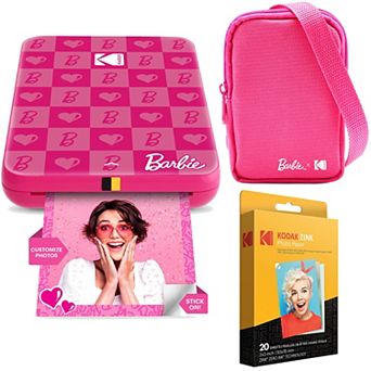 Kodak x Barbie Step Slim Instant Photo Printer, 2x3" Portable Printer Iconic Style - Bundle