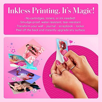 Kodak x Barbie Step Slim Instant Photo Printer, 2x3" Portable Printer Iconic Style - Bundle