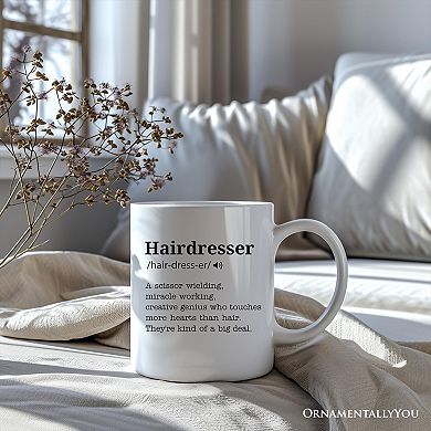 Hairdresser Definition Mug, Funny Stylist Gift
