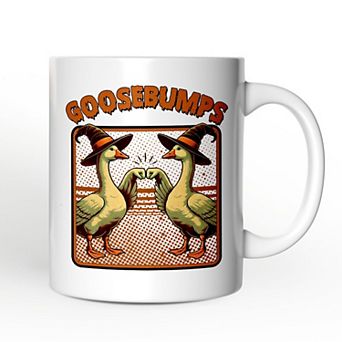 Goosebumps Mug, Retro Best Friend Halloween Goose Gift