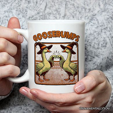 Goosebumps Mug, Retro Best Friend Halloween Goose Gift