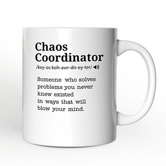 Chaos Coordinator Definition Mug, Funny Gift