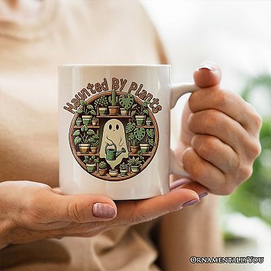 Green Thumb Ghost, Halloween Mug, Haunted by Plants, Fun Gardener Gift