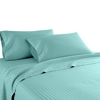 1200 Thread Count 100% Cotton Dobby Striped Sheet Set