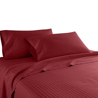1200 Thread Count 100% Cotton Dobby Striped Sheet Set