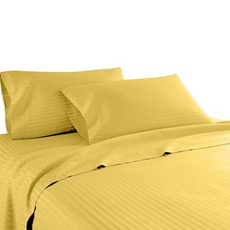 1200 Thread Count 100% Cotton Dobby Striped Sheet Set