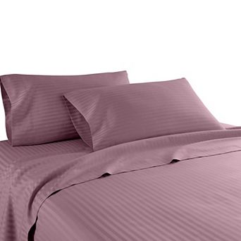 1200 Thread Count 100% Cotton Dobby Striped Sheet Set